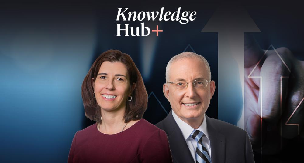Ed Slott picture with Knowledge Hub+ logo