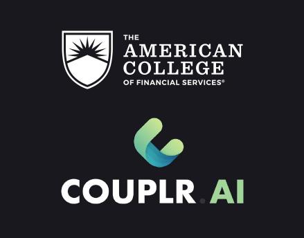 The American College logo and Couplr AI logo