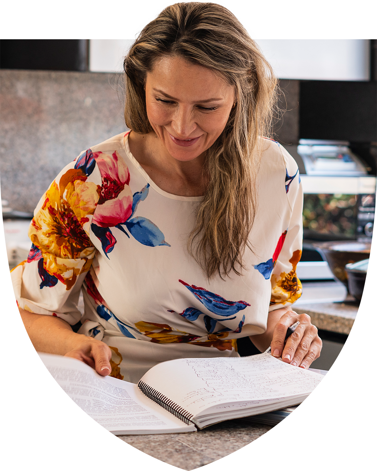 Female financial professional studying for her graduate degree