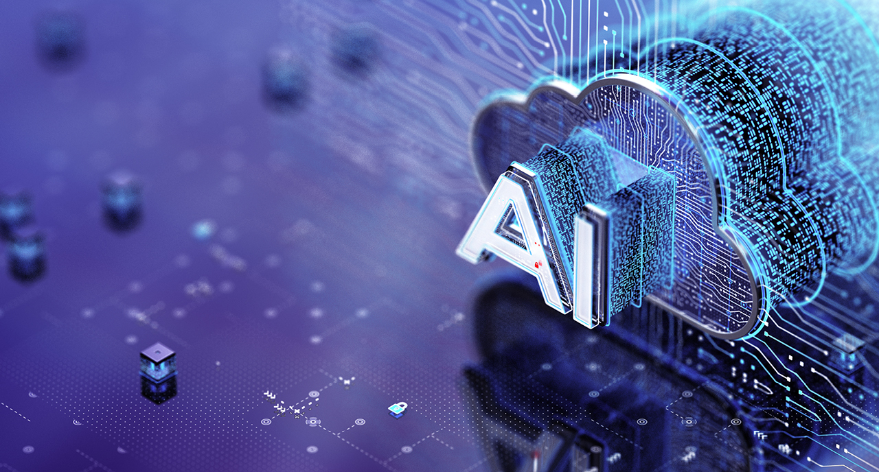 AI graphic in a cloud