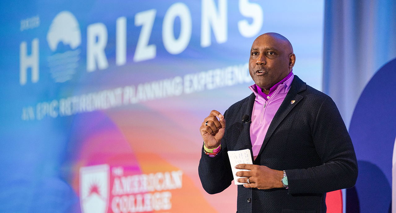 George nichols speaking at Horizons conference