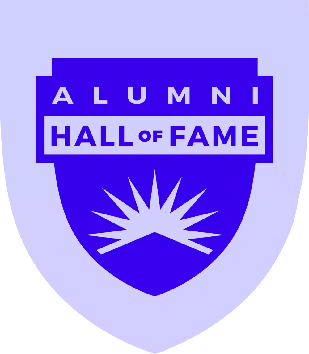 Alumni Hall of Fame shield logo