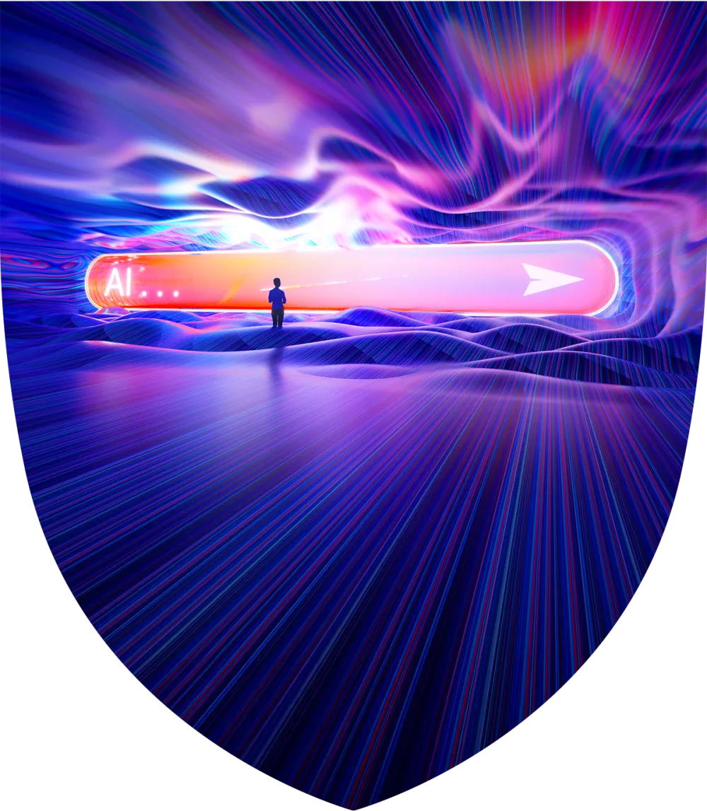 AI search bar graphic