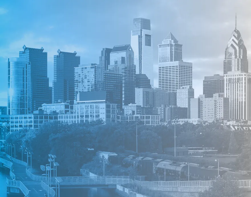 Skyline of downtown Philadelphia