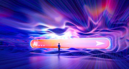 Image of generative AI search bar