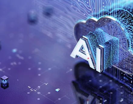 AI graphic in a cloud