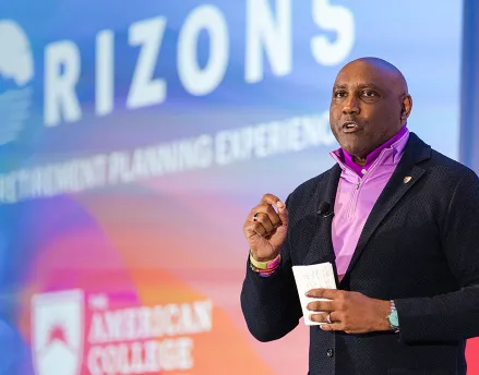 George nichols speaking at Horizons conference