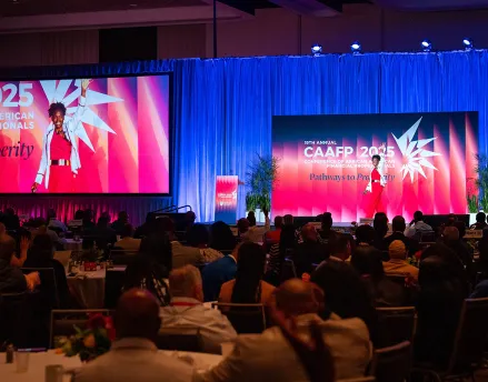 Photo of the live stage at CAAFP 2026 conference